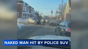 Norristown police officer on leave after video shows naked man being hit by police vehicle