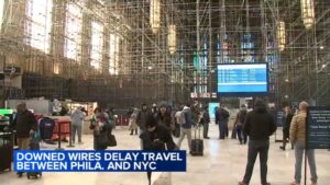 Downed wires cause Amtrak disruptions between Philadelphia and New York