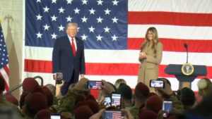 President Donald Trump, first lady Melania Trump honor Special Forces at Fort Bragg Friday for capture of Nicolás Maduro