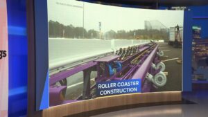 Six Flags Great Adventure shows off part to new roller coaster