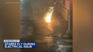 Neighbors frightened by fiery electrical issue in Roxborough