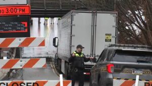 Service resumes on SEPTA’s Thorndale line after truck hits overpass in Wynnewood, Pa.