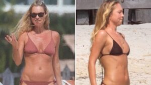 Kate Moss Hits Beach in Mexico With Daughter Lila in Tiny Bikini