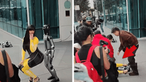 Cardi B Tips Robot Onto Herself While Giving A Lap Dance, Video