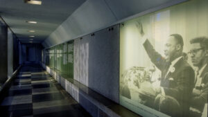 Cascades of Freedom flow at San Francisco’ Martin Luther King Jr. memorial