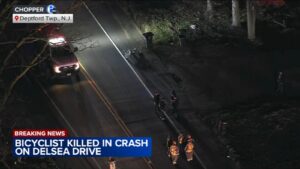 Bicyclist hit and killed on Delsea Drive near Brenner Avenue in Deptford Township, NJ