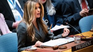 Melania Trump presides at UN Security Council meeting : NPR