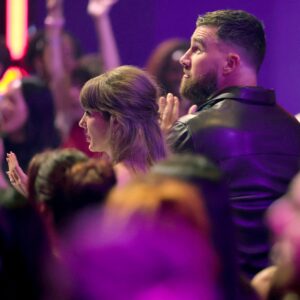 Taylor Swift, Travis Kelce at iHeartRadio Music Awards 2026