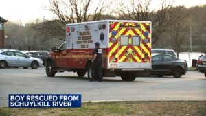 13-year-old hospitalized after being rescued from Schuylkill River